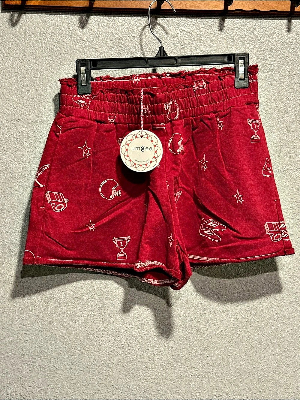 Umgee Women Red Printed Shorts Size Small NWT